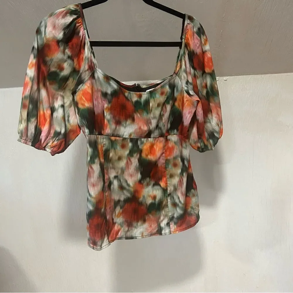J.Crew Squareneck top in Liberty Hazy Days floral